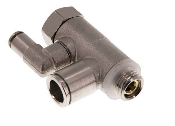 Válvula de retención pilotada de 10 mm y codo macho G1/4'' de latón 0,5-10bar (7-145psi)