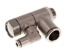 Válvula de retención pilotada de 12 mm y codo macho G1/4'' de latón 0,5-10bar (7-145psi)