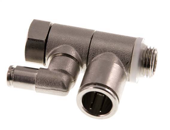 Válvula de retención pilotada de 12 mm y codo macho G1/4'' de latón 0,5-10bar (7-145psi)