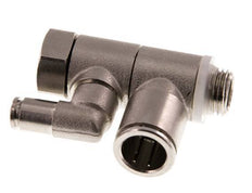 Válvula de retención pilotada de 12 mm y codo macho G1/4'' de latón 0,5-10bar (7-145psi)