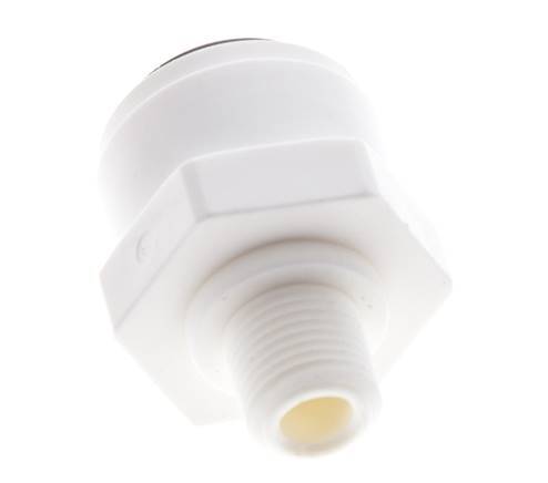 10mm x R1/8'' Push-in Fitting with Male Threads POM EPDM [5 Pieces]
