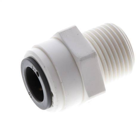 10mm x R3/8'' Push-in Fitting with Male Threads POM EPDM [5 Pieces]