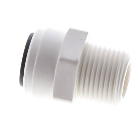 10mm x R3/8'' Push-in Fitting with Male Threads POM EPDM [5 Pieces]