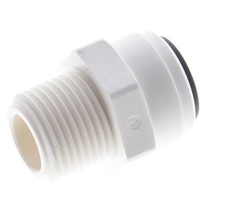 10mm x R3/8'' Push-in Fitting with Male Threads POM EPDM [5 Pieces]