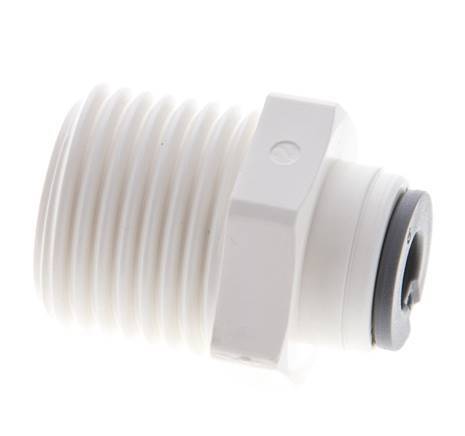 6mm x R1/2'' Push-in Fitting with Male Threads POM EPDM [5 Pieces]