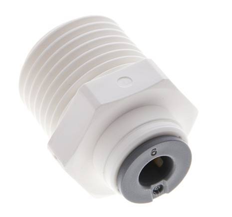 6mm x R1/2'' Push-in Fitting with Male Threads POM EPDM [5 Pieces]