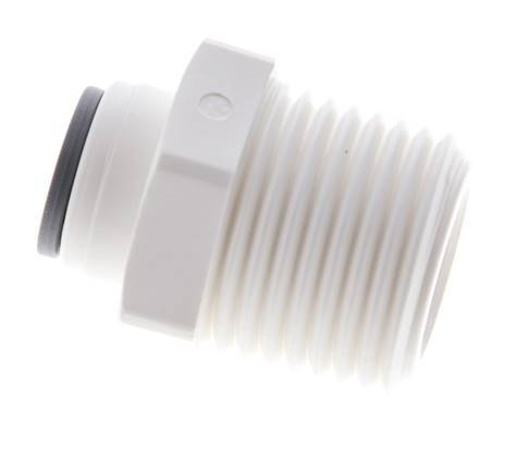 6mm x R1/2'' Push-in Fitting with Male Threads POM EPDM [5 Pieces]