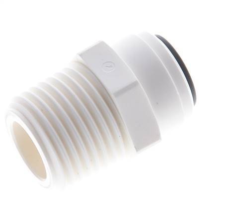 10mm x R1/2'' Push-in Fitting with Male Threads POM EPDM [5 Pieces]