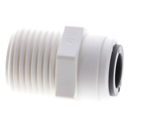 10mm x R1/2'' Push-in Fitting with Male Threads POM EPDM [5 Pieces]