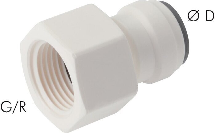 Racor de 5/16'' x G3/8'' con rosca hembra POM EPDM [5 piezas]