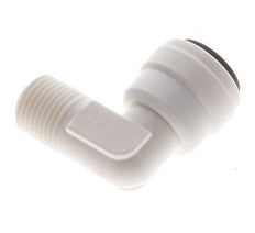 6mm x R1/8'' 90deg Elbow Push-in Fitting with Male Threads POM EPDM [10 Pieces]