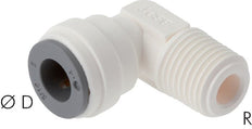6mm x R3/8'' 90deg Elbow Push-in Fitting with Male Threads POM EPDM [5 Pieces]