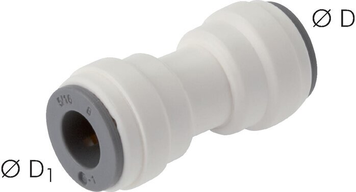 1/4'' Push-in Fitting POM EPDM [5 Pieces]