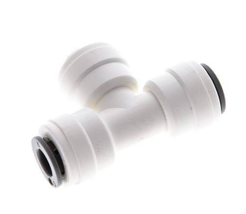 6mm Tee Push-in Fitting POM EPDM FDA [2 Pieces]