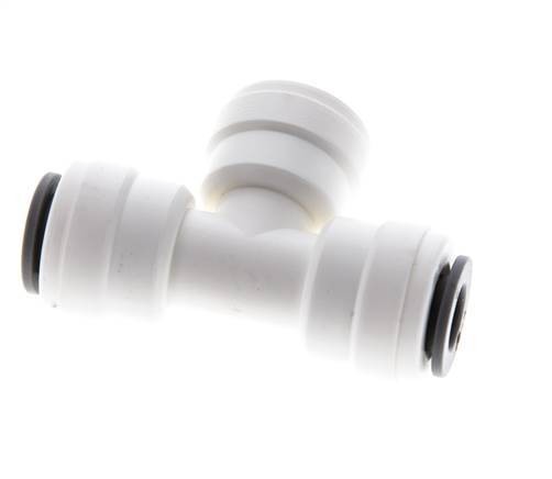 6mm Tee Push-in Fitting POM EPDM FDA [2 Pieces]