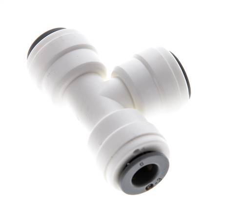 6mm Tee Push-in Fitting POM EPDM FDA [2 Pieces]