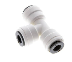 6mm Tee Push-in Fitting POM EPDM FDA [2 Pieces]