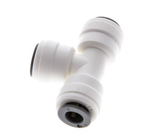 6mm Tee Push-in Fitting POM EPDM FDA [2 Pieces]