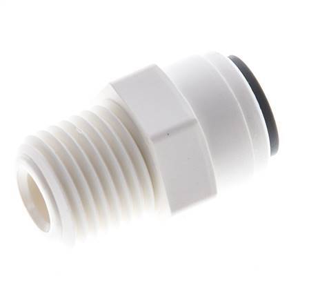 Racor 1/4'' x R1/4'' con rosca macho POM EPDM [10 piezas]