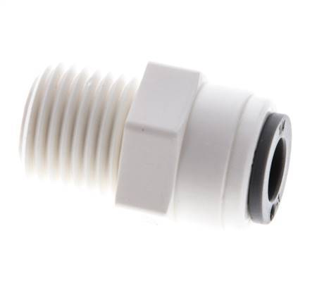 Racor 1/4'' x R1/4'' con rosca macho POM EPDM [10 piezas]