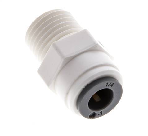 Racor 1/4'' x R1/4'' con rosca macho POM EPDM [10 piezas]