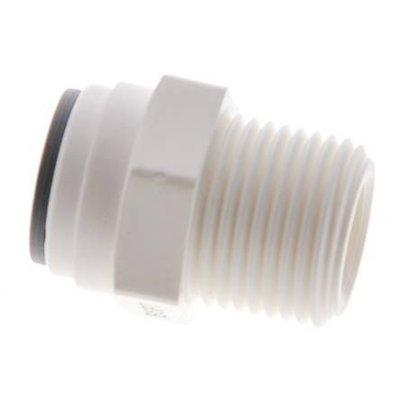 5/16'' x R3/8'' Push-in Fitting with Male Threads POM EPDM [5 Pieces]