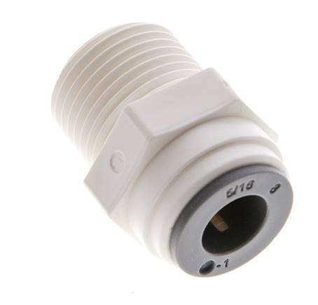 5/16'' x R3/8'' Push-in Fitting with Male Threads POM EPDM [5 Pieces]