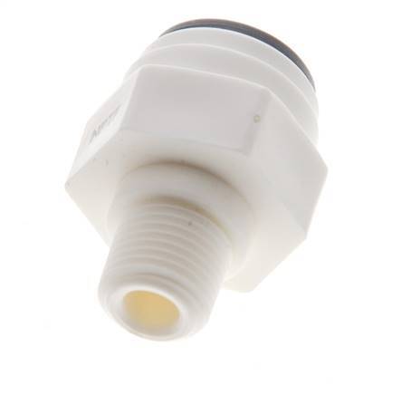 5/16'' x 1/8'' NPT Push-in Fitting with Male Threads POM EPDM [10 Pieces]