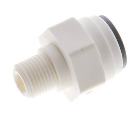 5/16'' x 1/8'' NPT Push-in Fitting with Male Threads POM EPDM [10 Pieces]
