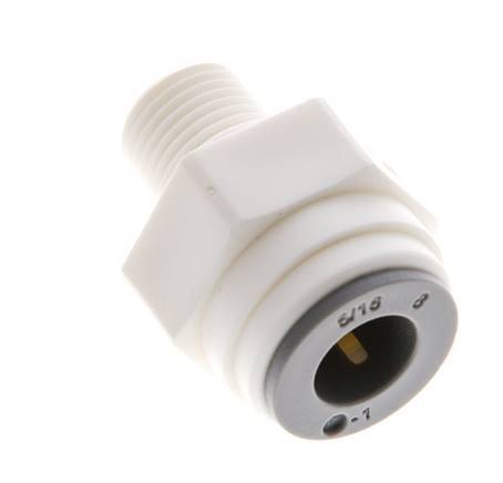 5/16'' x 1/8'' NPT Push-in Fitting with Male Threads POM EPDM [10 Pieces]