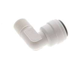 1/4'' x R1/8'' 90deg Elbow Push-in Fitting with Male Threads POM EPDM [10 Pieces]