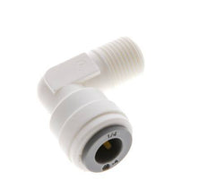 1/4'' x R1/8'' 90deg Elbow Push-in Fitting with Male Threads POM EPDM [10 Pieces]