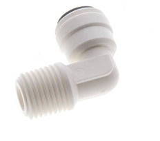 1/4'' x R1/4'' 90deg Elbow Push-in Fitting with Male Threads POM EPDM [10 Pieces]