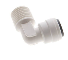 1/4'' x R1/4'' 90deg Elbow Push-in Fitting with Male Threads POM EPDM [10 Pieces]
