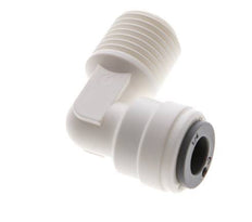 1/4'' x R1/4'' 90deg Elbow Push-in Fitting with Male Threads POM EPDM [10 Pieces]