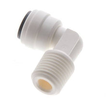 1/4'' x R1/4'' 90deg Elbow Push-in Fitting with Male Threads POM EPDM [10 Pieces]