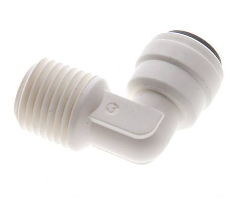 1/4'' x 1/4'' NPT 90deg Codo con rosca macho POM EPDM [10 piezas]