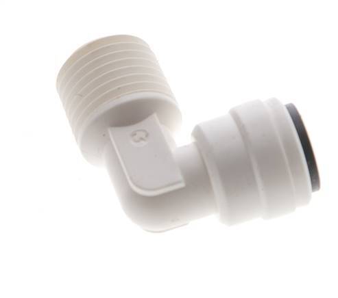 1/4'' x 1/4'' NPT 90deg Codo con rosca macho POM EPDM [10 piezas]