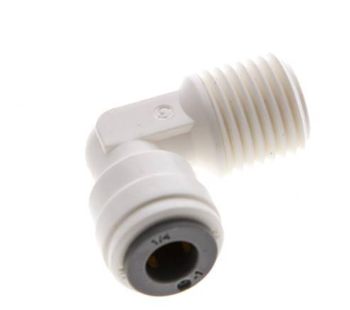 1/4'' x 1/4'' NPT 90deg Codo con rosca macho POM EPDM [10 piezas]