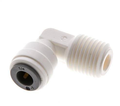 1/4'' x 1/4'' NPT 90deg Codo con rosca macho POM EPDM [10 piezas]