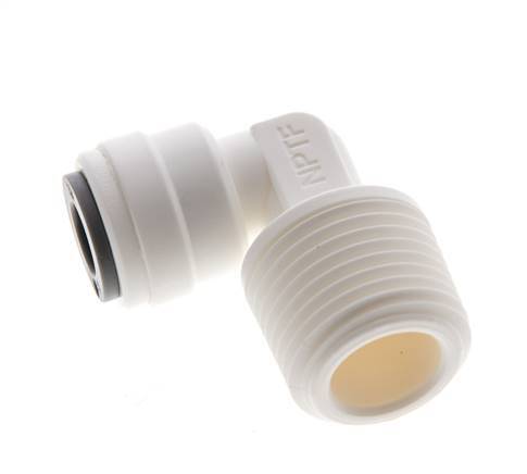 1/4'' x 3/8'' NPT 90deg Codo con rosca macho POM EPDM [10 piezas]