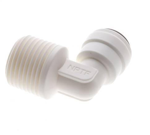 1/4'' x 3/8'' NPT 90deg Codo con rosca macho POM EPDM [10 piezas]