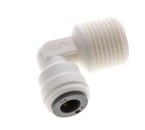 1/4'' x 3/8'' NPT 90deg Codo con rosca macho POM EPDM [10 piezas]