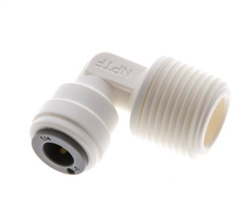 1/4'' x 3/8'' NPT 90deg Codo con rosca macho POM EPDM [10 piezas]
