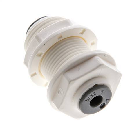 5/32'' Push-in Fitting POM EPDM Bulkhead [5 Pieces]