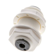 5/32'' Push-in Fitting POM EPDM Bulkhead [5 Pieces]
