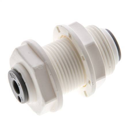 5/32'' Push-in Fitting POM EPDM Bulkhead [5 Pieces]
