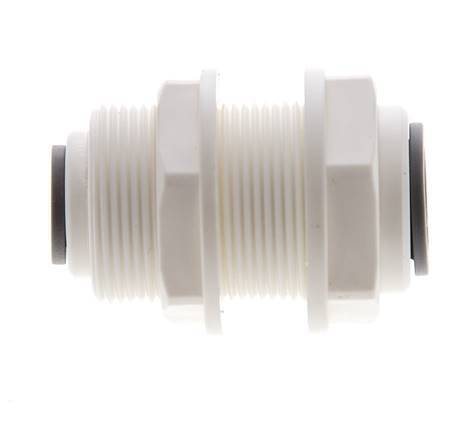 1/4'' x 3/8'' Push-in Fitting POM EPDM Bulkhead [2 Pieces]