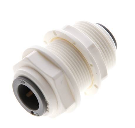 1/4'' x 3/8'' Push-in Fitting POM EPDM Bulkhead [2 Pieces]