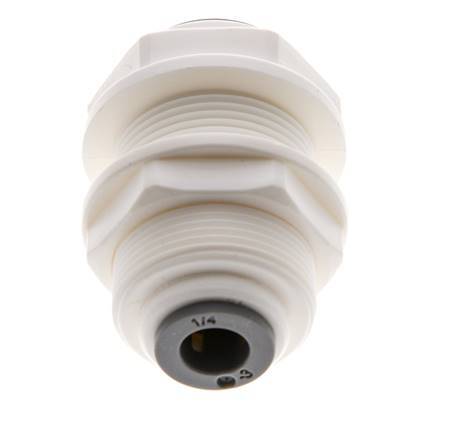 1/4'' x 3/8'' Push-in Fitting POM EPDM Bulkhead [2 Pieces]